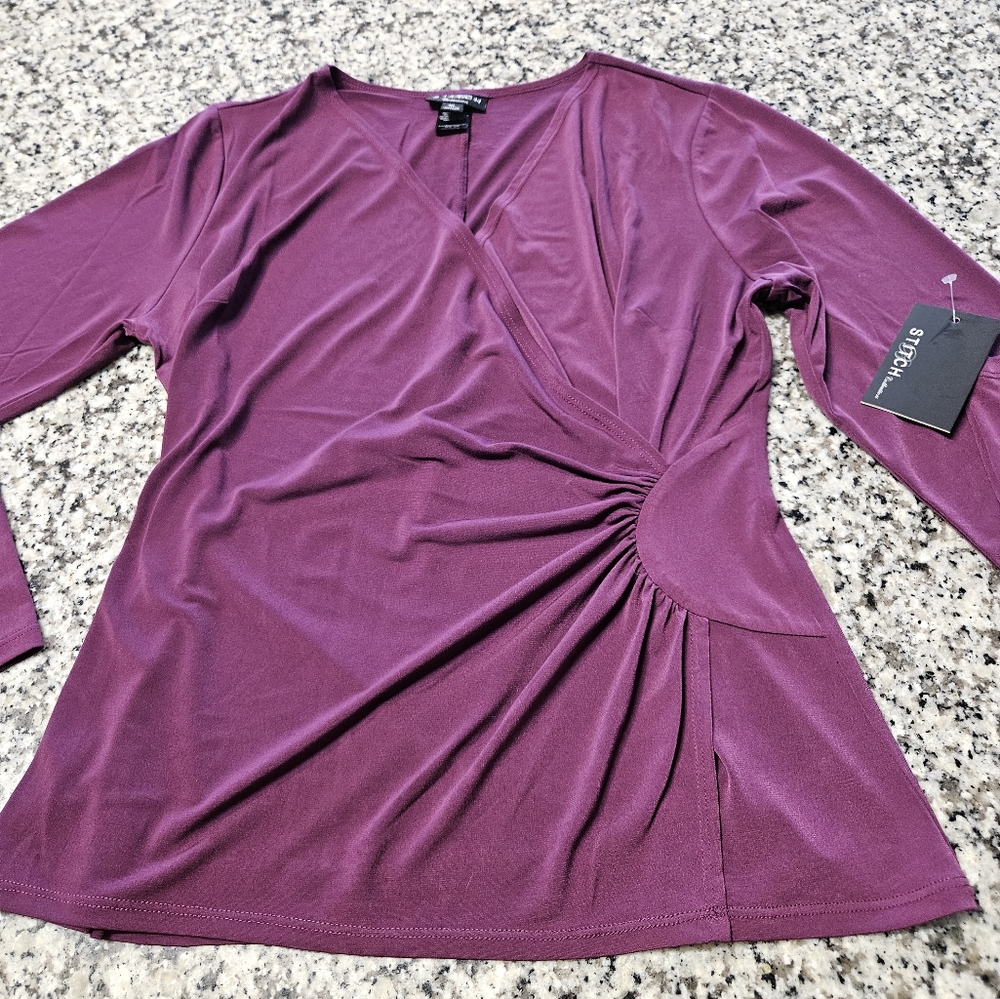 Stitch Collection Wrap Blouse NWT